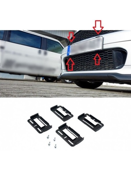 Set suporti placute inmatriculare "INVIZIBILI" (4 piese/set)