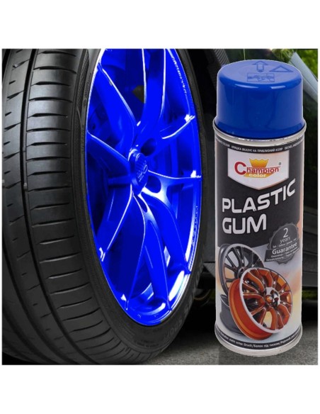 Spray Vopsea Cauciucata pentru Jante, culoare Albastra, 400ml, Champion Color