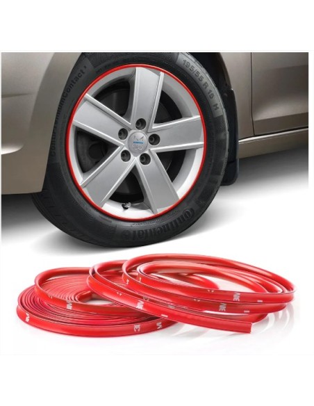 |AutoNeo.roInele de protectie si decor jante, adezive, din plastic flexibil - ROSU