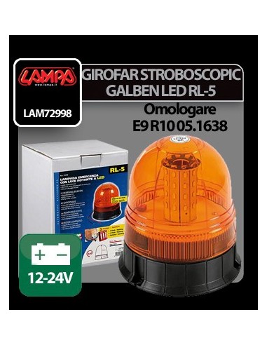 |AutoNeo.roGirofar stroboscopic galben LED 12/24V RL-5