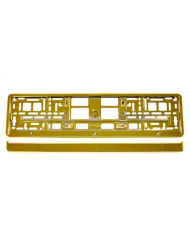 |AutoNeo.roSuport numar inmatriculare din plastic, calitate Premium, culoare AURIU