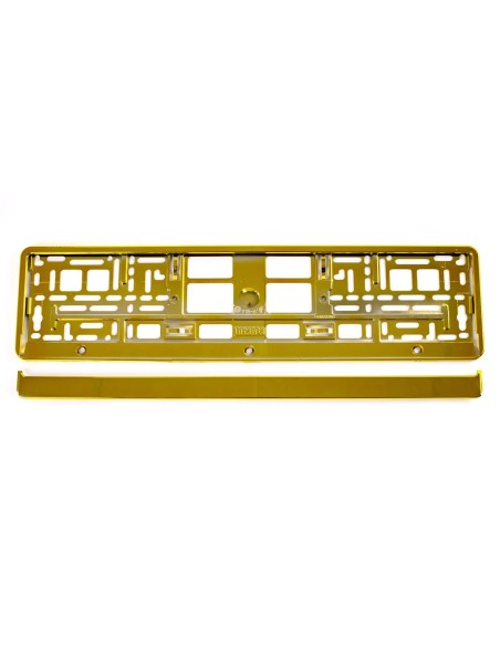 |AutoNeo.roSuport numar inmatriculare din plastic, calitate Premium, culoare AURIU