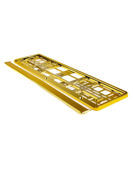 |AutoNeo.roSuport numar inmatriculare din plastic, calitate Premium, culoare AURIU