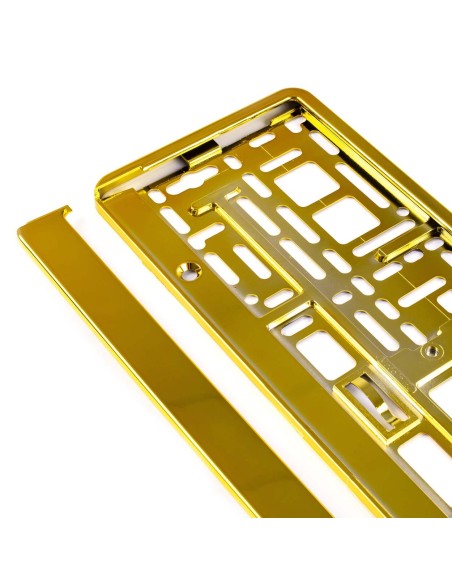 |AutoNeo.roSuport numar inmatriculare din plastic, calitate Premium, culoare AURIU