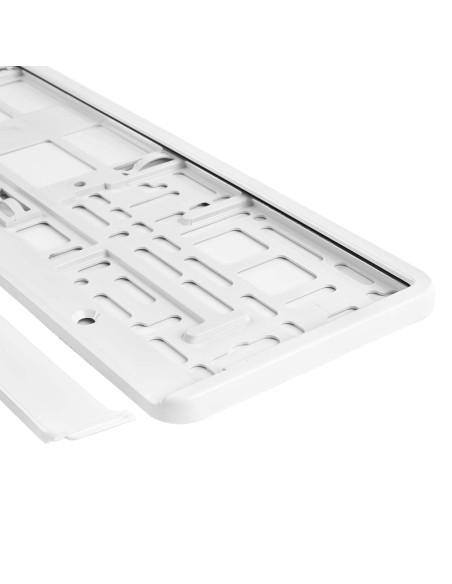 |AutoNeo.roSuport numar inmatriculare din plastic, calitate Premium, culoare ALBA