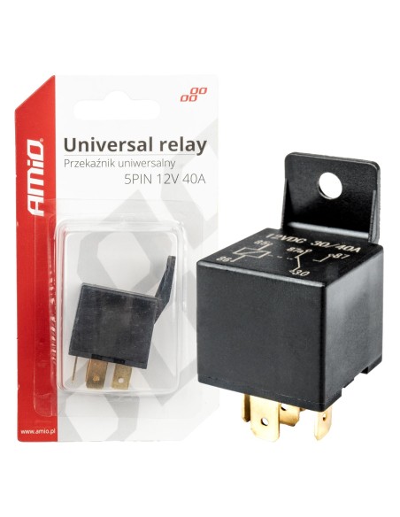 |AutoNeo.roReleu auto universal cu 5 pini, tensiune 12V, 40A