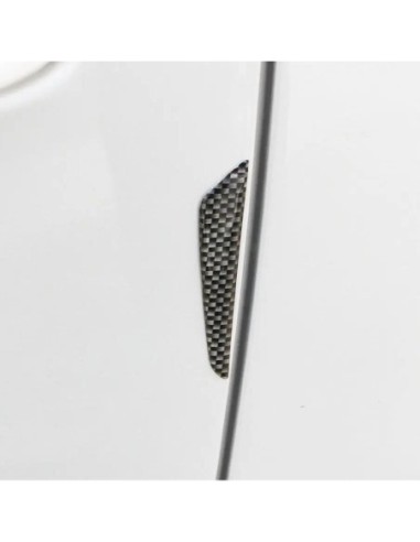 |AutoNeo.roSet 8 elemente de protectie usa "Imitatie Carbon", flexibile, autoadezive, culoare Neagra