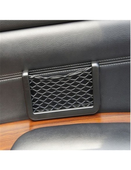 |AutoNeo.roOrganizator de tip buzunar din plasa elastica cu rama plastic, dimensiune 14,5 x 7 cm, culoare neagra