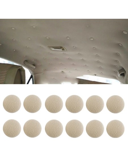 |AutoNeo.roSet 12 clipsuri pentru reparatii tapiterie plafon auto, culoare Bej