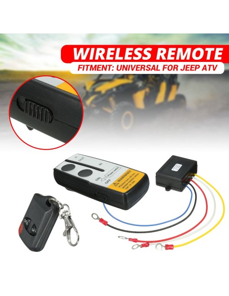 |AutoNeo.roModul cu 2 telecomenzi Wireless pentru actionare Troliu, destinatie Off-Road, ATV, SSV, QUAD (AVX-T290519-8)