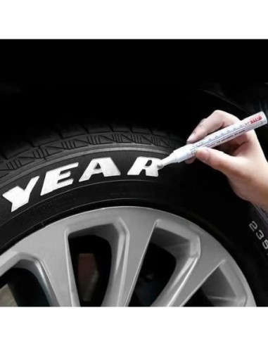 |AutoNeo.roMarker Permanent pentru anvelope, rezistent la apa, culoare ALBA