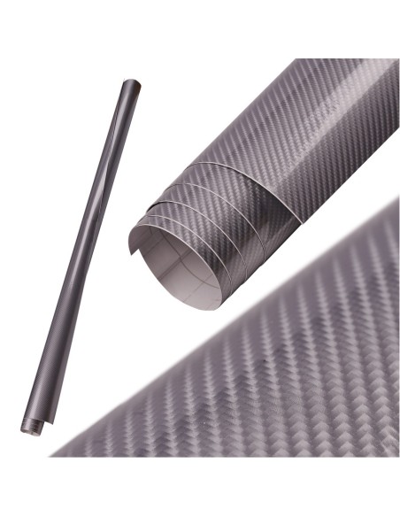 |AutoNeo.roFolie colantare auto Carbon 5D Lacuit Argintiu (3,0m x 1,52m)