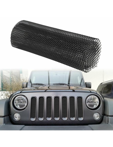 |AutoNeo.roGrila Sport Tuning din Aluminiu, dimensiune 100 x 33cm, decupabila, culoare Neagra