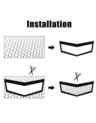 |AutoNeo.roGrila Sport Tuning din Aluminiu, dimensiune 100 x 33cm, decupabila, culoare Neagra