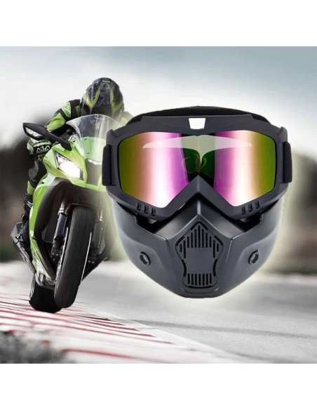 |AutoNeo.roMasca de Protectie cu Ochelari Detasabili, cu destinatie Moto, ATV, SSV, QUAD