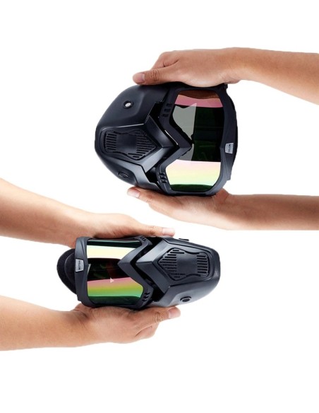 |AutoNeo.roMasca de Protectie cu Ochelari Detasabili, cu destinatie Moto, ATV, SSV, QUAD