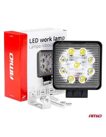 |AutoNeo.roProiector LED pentru Off-Road, ATV, SSV,  culoare 6500K, LED FLOOD,, tensiune 9 - 36V, dimensiune, 110 x 110 mm