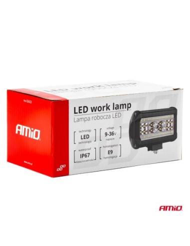 |AutoNeo.roProiector LED pentru Off-Road, ATV, SSV,  culoare 6500K, 28 LED-uri, tensiune 9 - 36V, dimensiune 136 x 80 mm