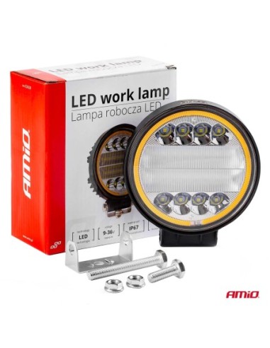 |AutoNeo.roProiector LED pentru Off-Road, ATV, SSV, cu functie de semnalizare, culoare 6500K, 3360 lm, tensiune 9 - 36V, diametru Ø110 mm