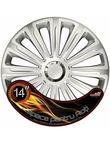 |AutoNeo.roSet capace roti auto Cridem Trend RC 4buc - Argintiu/Crom - 14''