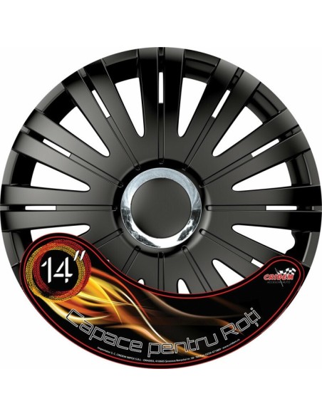 |AutoNeo.roSet capace roti auto Cridem Active RC 4buc - Negru/Crom - 14''