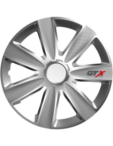 |AutoNeo.roSet capace roti auto Cridem GTX Carbon 4buc - Argintiu - 14''
