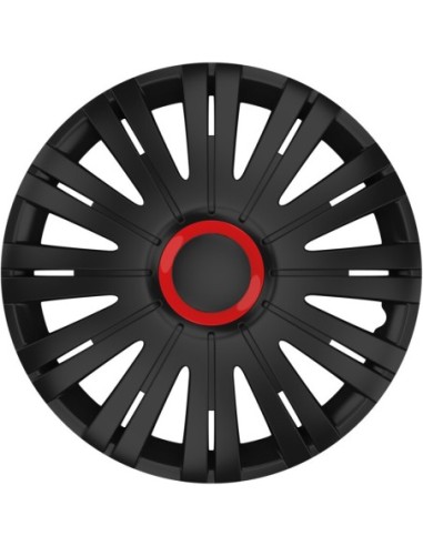|AutoNeo.roSet capace roti auto Cridem Active RR 4buc - Negru/Rosu - 15''