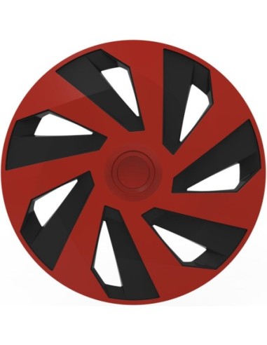 |AutoNeo.roSet capace roti auto Cridem Vector 4buc - Rosu/Negru - 16''