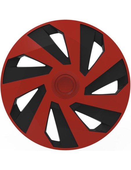 |AutoNeo.roSet capace roti auto Cridem Vector 4buc - Rosu/Negru - 16''
