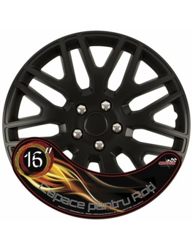 |AutoNeo.roSet capace roti auto Cridem Dakar NC 4buc - Negru/Crom - 16''