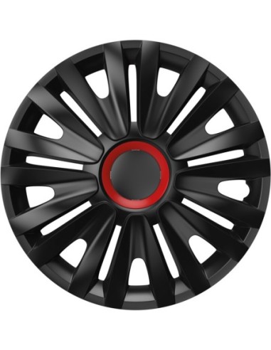 |AutoNeo.roSet capace roti auto Cridem Royal RR 4buc - Negru/Rosu - 16''