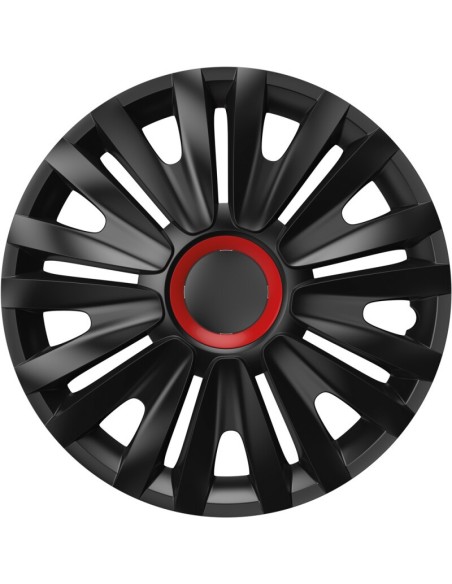 |AutoNeo.roSet capace roti auto Cridem Royal RR 4buc - Negru/Rosu - 16''