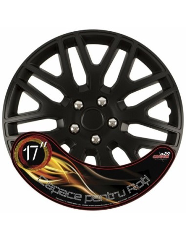 |AutoNeo.roSet capace roti auto Cridem Dakar NC 4buc - Negru/Crom - 17"