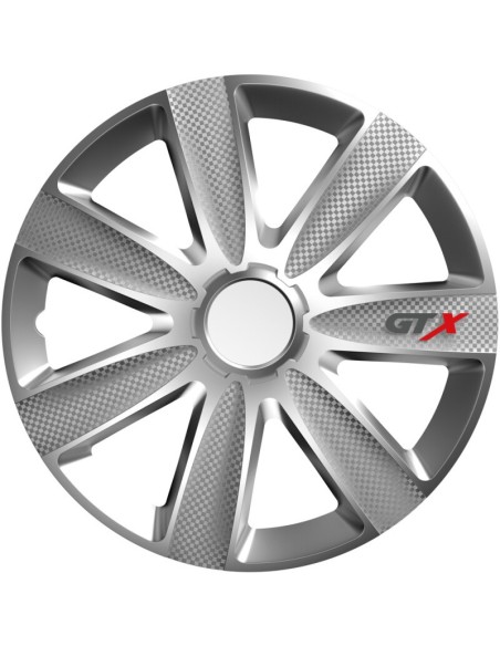 |AutoNeo.roSet capace roti auto Cridem GTX Carbon 4buc - Argintiu - 16''