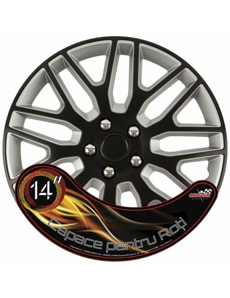 |AutoNeo.roSet capace roti auto Cridem Dakar NC 4buc - Negru/Argintiu - 14''