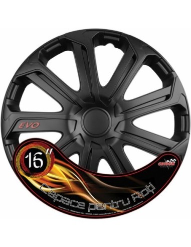 |AutoNeo.roSet capace roti auto Evo 4buc - Negru - 16''
