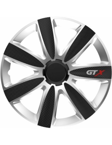 |AutoNeo.roSet capace roti auto Cridem GTX Carbon 4buc - Argintiu/Negru - 17''