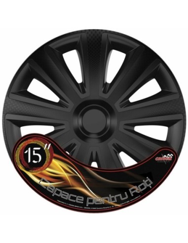 |AutoNeo.roSet capace roti auto Cridem Aviator Carbon 4buc - Negru - 15''