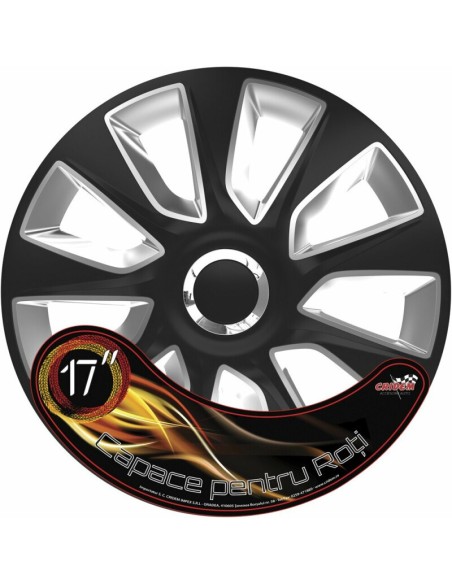 |AutoNeo.roSet capace roti auto Cridem Stratos RC 4buc - Negru/Argintiu - 17''