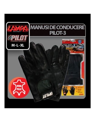 |AutoNeo.roManusi de conducere Pilot-3 - XL - Negru