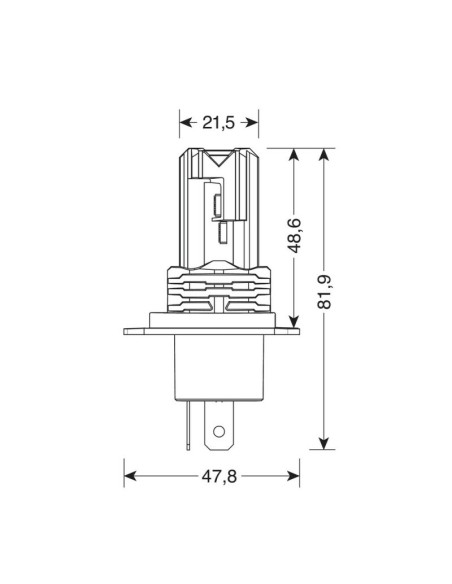 |AutoNeo.roBec Halo Led Serie 10 Halo Killer H4 20W P43t 9/32V 2buc