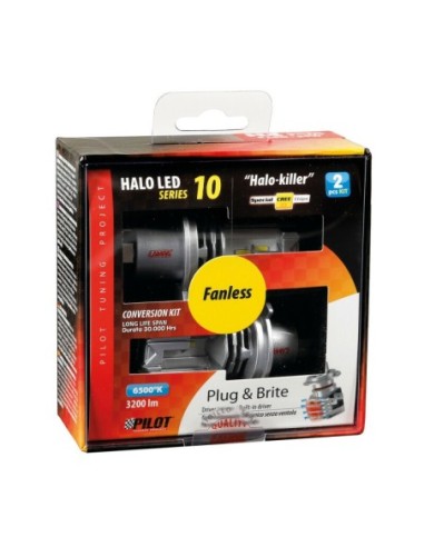 |AutoNeo.roBec Halo Led Serie 10 Halo Killer H4 20W P43t 9/32V 2buc