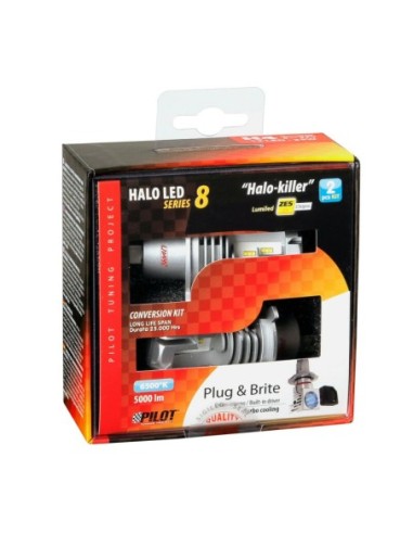 |AutoNeo.roBec Halo Led Serie 8 Halo Killer H4 25W P43t 9/32v 2buc