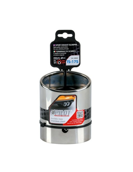 |AutoNeo.roOrnament toba esapament TS-17 S din otel inoxidabil lustruit racordare Ø37-55mm