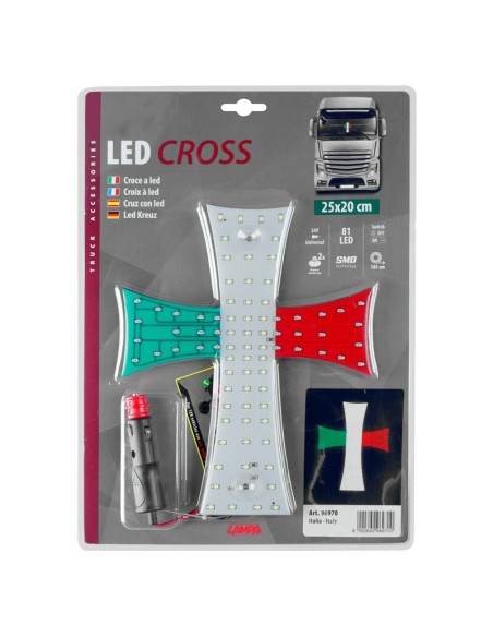 |AutoNeo.roOrnament interior cu LED-uri New Series 24V - Cruce - Italia