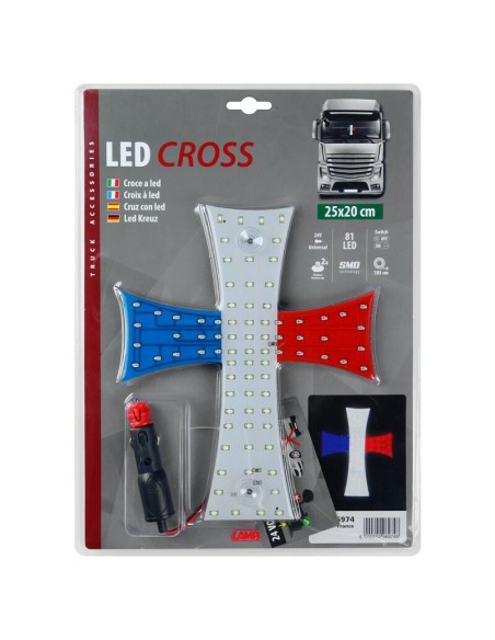 |AutoNeo.roOrnament interior cu LED-uri New Series 24V - Cruce - Franta