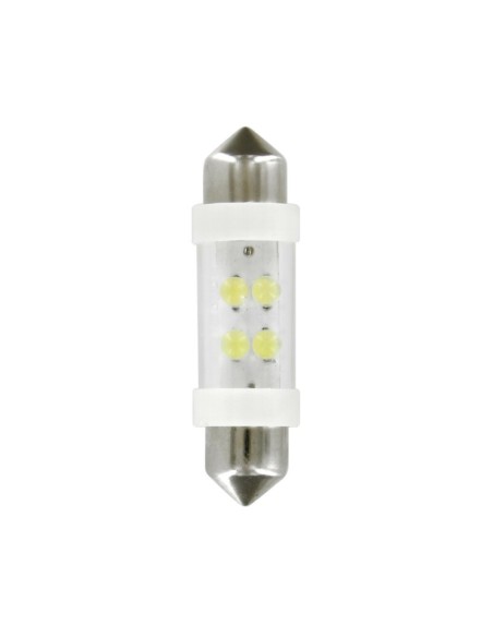 |AutoNeo.roBec tip LED 24V sofit cu 4 leduri 11x38mm SV85-8 2buc - Alb