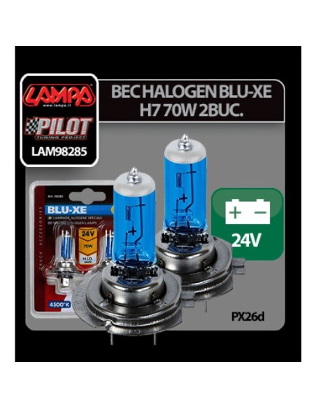 |AutoNeo.roBec halogen Blu-Xe  H7 70W PX26d 24V 2buc
