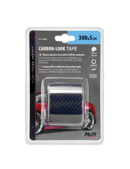 |AutoNeo.roBanda ornament carbon adeziva Carbon-Look - 300 x 5cm