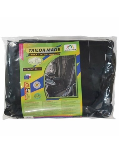 |AutoNeo.roHuse scaun camion dedicate DAF CF set 1+1 locuri - Negru/Gri